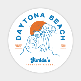 Retro Daytona Beach Florida Sunset Magnet